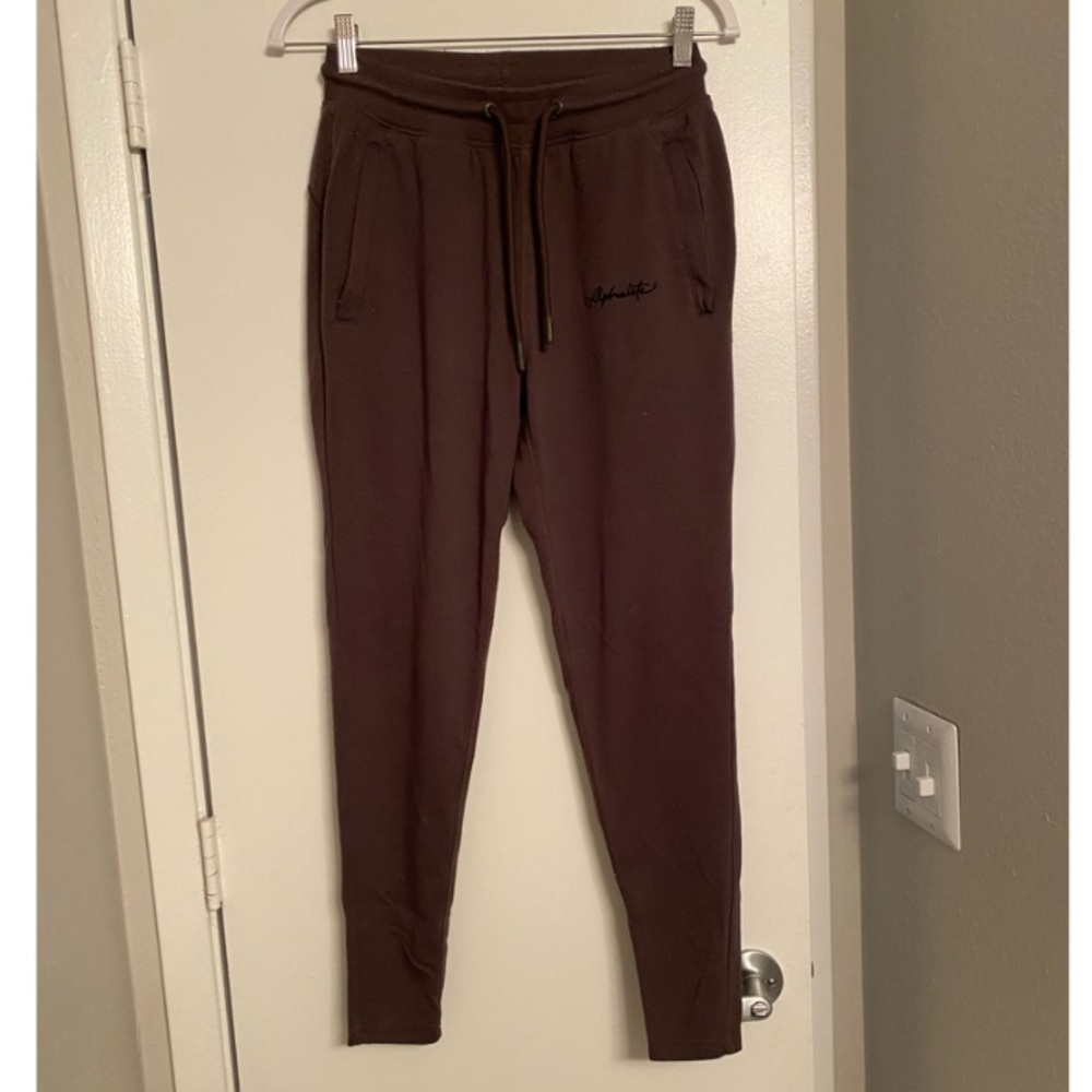 Army green alphalete joggers - size M - pockets on both sides